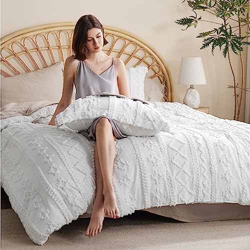 Tufted Boho Comforter Set Oversized Queen