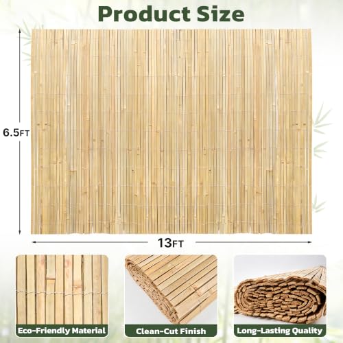 Natural Bamboo Slat Screening (84.5 Sq Ft)