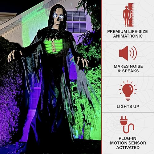 10-Ft Motion-Activated Towering Reaper Animatronic (10ft Towering Reaper)