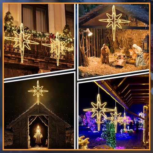 28" Christmas Bethlehem Star Outdoor Light Decor
