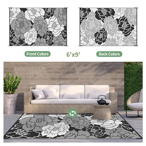 Outdoor Rug Waterproof for Patio Decor
