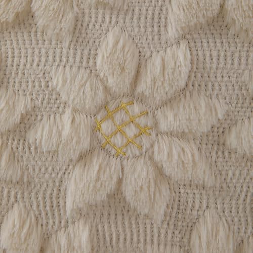 Spring Summer Pillow Covers 16x16 inch Set of 2 Beige Sunflower (2 Count)