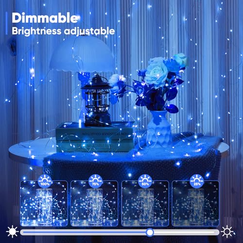 4 Pack 65.6 Ft. Battery Operated Outdoor String Lights with Remote & Timer (4 Count)