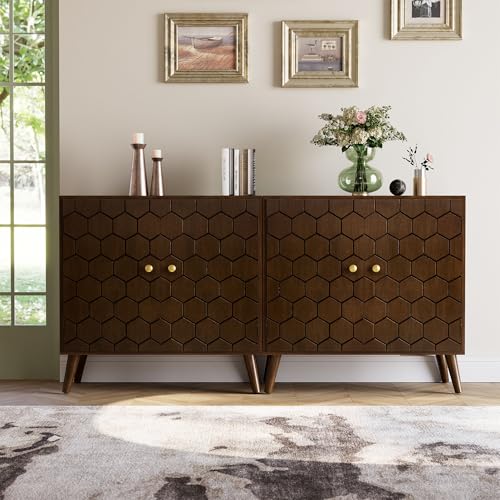 Set of 2 32" Storage Sideboards with Doors (2 Count)