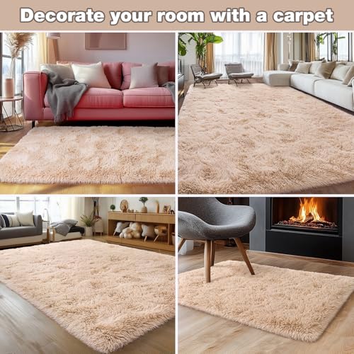 Fluffy Rug for Living Room Bedroom