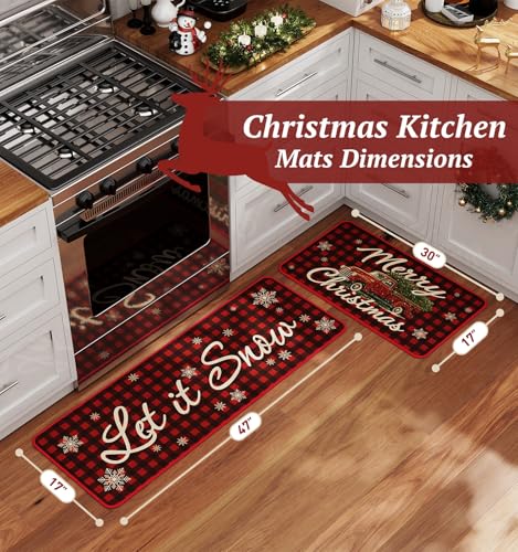 Kitchen Mat Set of 2 (5.55 Sq Ft)