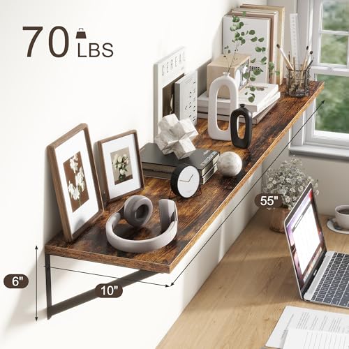 Floating Shelves 55 Inch Long (2 Count)