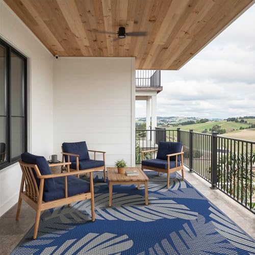 Outdoor Rug Waterproof Plastic Rugs for Patio (80 Sq Ft)
