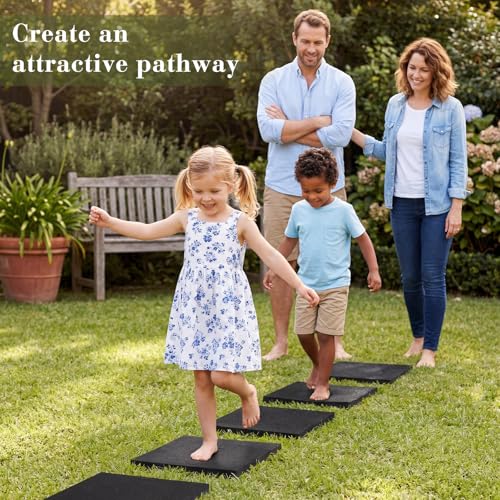 8 Pcs Rubber Stepping Stones Outdoor 12 x 12 Inch (8 Count)