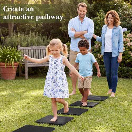 16 Pcs Rubber Stepping Stones Outdoor 12 x 12 Inch (16 Count)