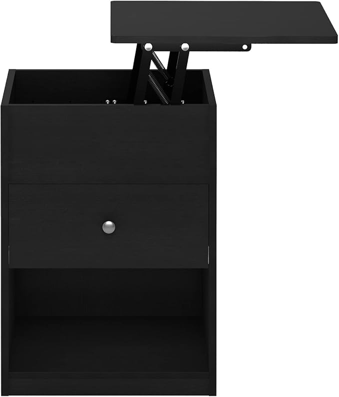 Furinno Jensen Lift Top Nightstand, Americano