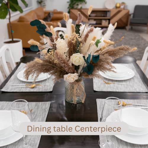 100pcs Artificial Flowers Arrangement With Vase (100 Count)