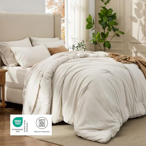King Size Comforter Set Beige