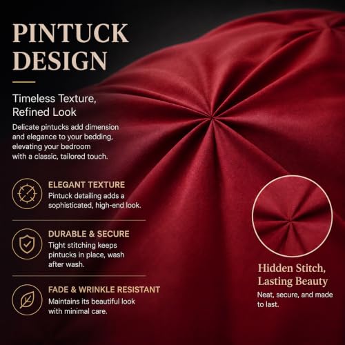 King Size Comforter Set Dark Red