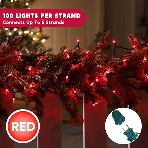 Red Christmas String Lights (100 Count)