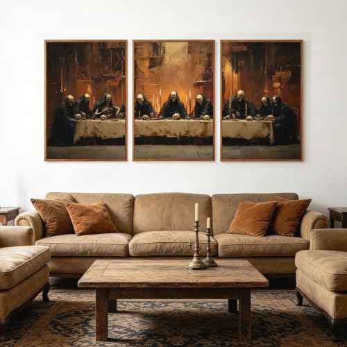 Last Supper Skeleton Wall Art