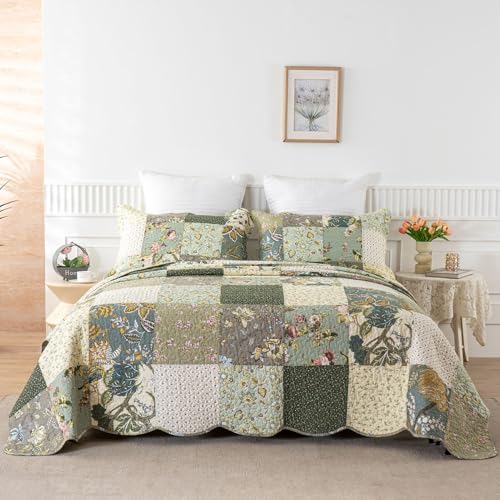 Oversized Queen Quilt Set Patchwork Bedspread