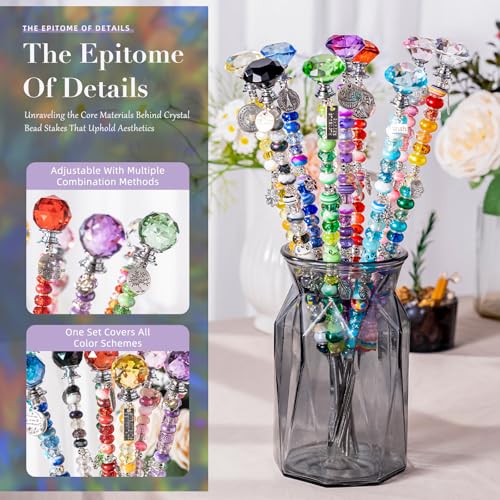 513Pcs DIY Beaded Garden Stakes (513 Count)