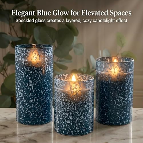 Blue Candles Battery Operated (3 Count)