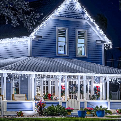 33FT 400 LED Icicle Lights for Outside
