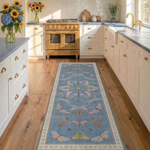 Boho Non Slip Kitchen Rug Runner (12 Sq Ft)