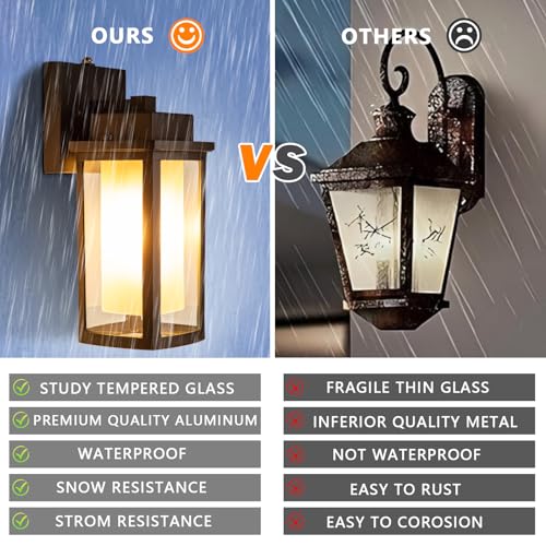 Dusk to Dawn Outdoor Wall Sconce Lighting