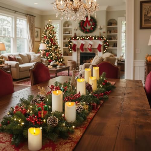 6”x3” Outdoor Waterproof Flameless Candles (2 Count)