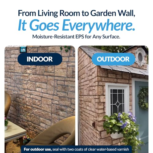 3D Wall Panels Faux Brick (10 Count)