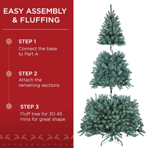 6ft Pre Lit Blue Spruce Christmas Tree