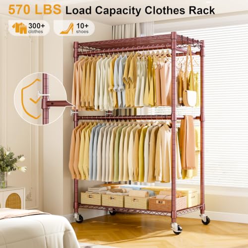 Rolling Clothes Rack