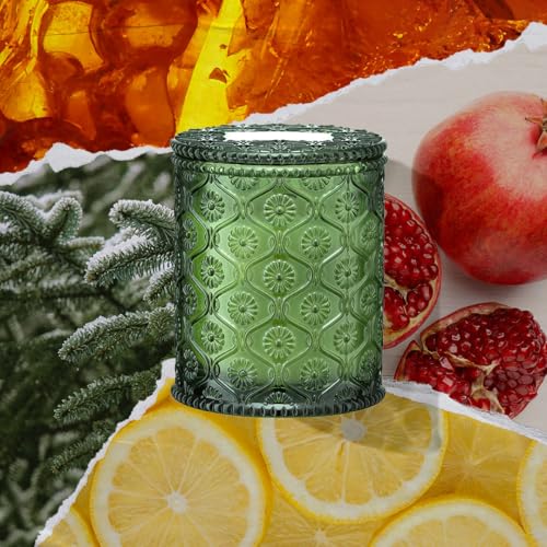 Pomegranate & Pine Scented Candles for Home (8.1 Ounce)