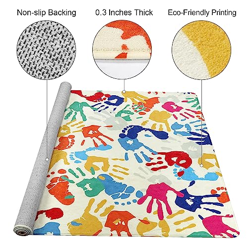 Colorful Kids Rug for Playroom 8x10