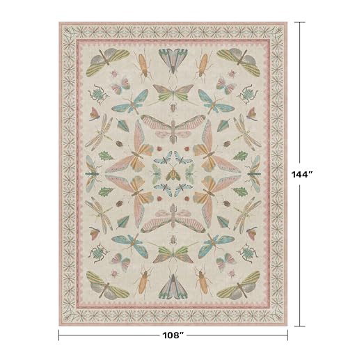 9x12 Pink Area Rug for Girls Bedroom (108 Sq Ft)