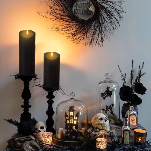Outdoor Flameless Candles with Remote Timer (2 Count)