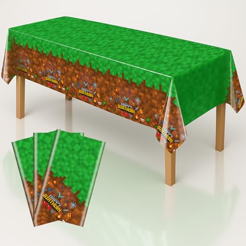 Pixel Design Party Tablecloths (3 Count)