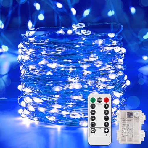 4 Pack 65.6 Ft. Battery Operated Outdoor String Lights with Remote & Timer (4 Count)