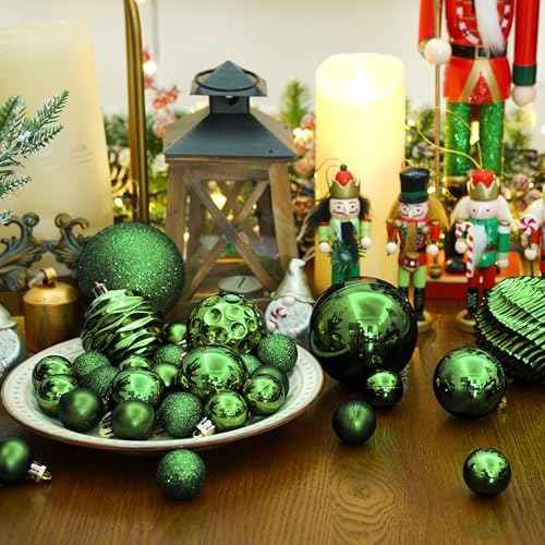 24ct Christmas Ball Ornaments Shatterproof Christmas Ornaments Set Decorations for Xmas Tree Balls 60mm2.36 (24 Count)