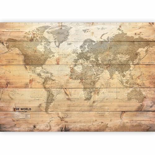 Premium Wall Mural World Map 118x83 in (6 Count)