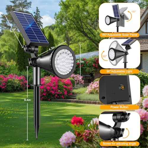 Solar Lights Outdoor Waterproof Spot Lights (3 Count)