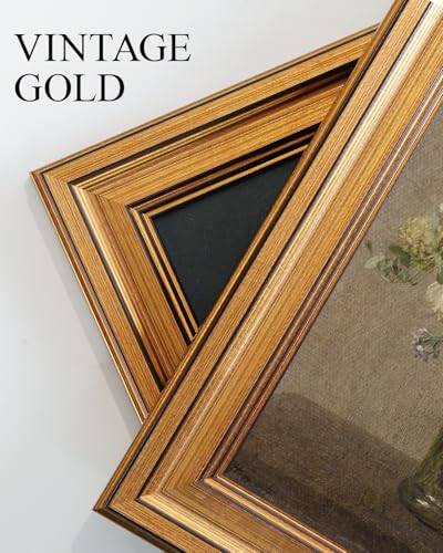 Vintage Gold Framed Wall Art for Living Room