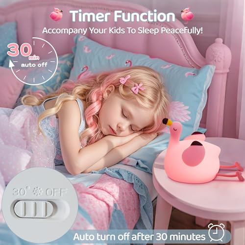 Flamingo Night Light for Kids