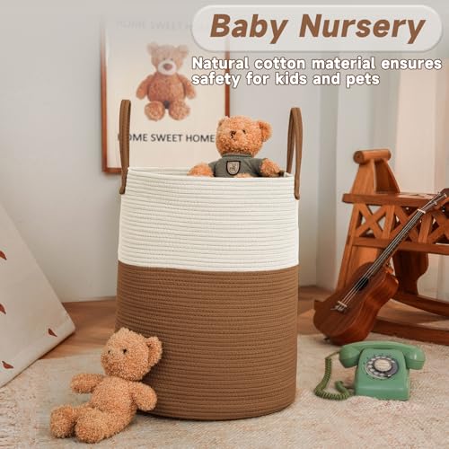 80L Cotton Rope Laundry Basket Hamper