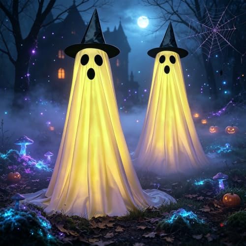 2 Pack Halloween Decorations Outdoor Indoor (Big Ghost)