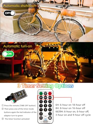 500 LED 165 FT Color Changing Christmas Lights with Remote Timer & 11 Modes
