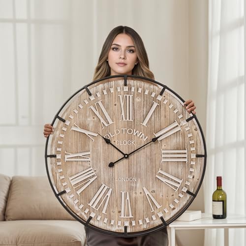Farmhouse Wall Clock 30 Inch