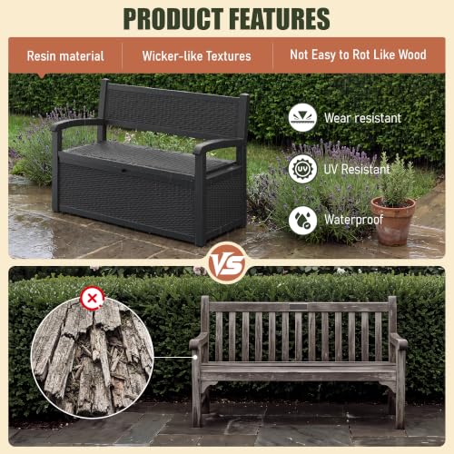 80 Gallon Outdoor Storage Bench