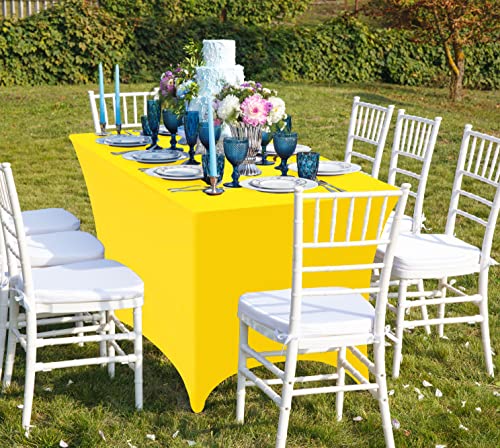 Spandex Table Cloth 2 Pack [6FT (2 Count)