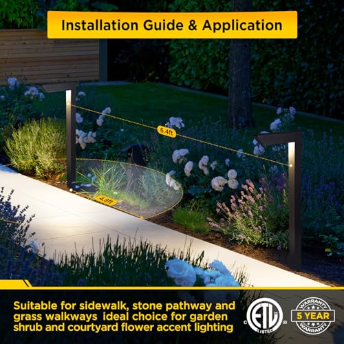 3CCT LED Low Voltage Landscape Pathway Light (4 Count)