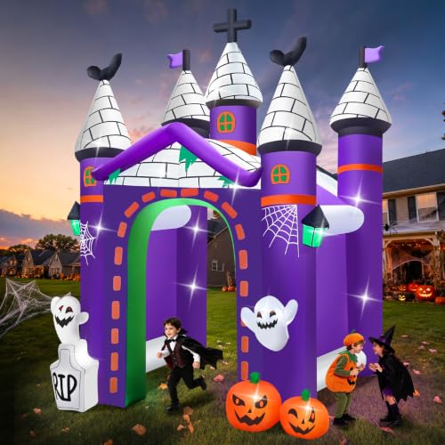 12FT Halloween Inflatables Archway Haunted House Castle