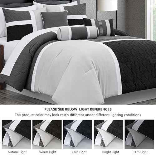 Upland 7 Piece Quilted Patchwork Comforter Set